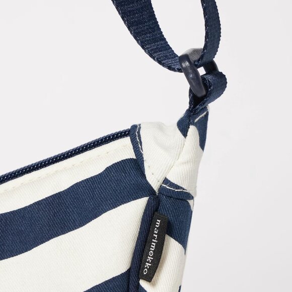 NWT Uniqlo x Marimekko Round Mini Shoulder Bag - Blue Stripe - Picture 5 of 6